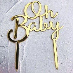 "Oh Baby" Topper Goud