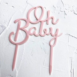 "Oh Baby" Topper Licht Rose